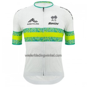 Wielershirt 2023 Australië Nationaal Team Groen Wit